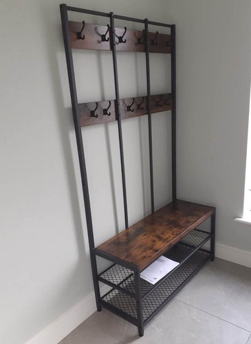 Industrial coat rack - rack, vintage