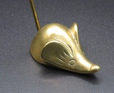 MOUSE Paper Weight/Spike - Brass