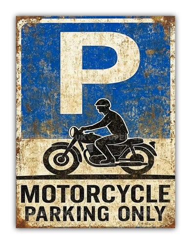 Motorcycle parking only - motorcycle,