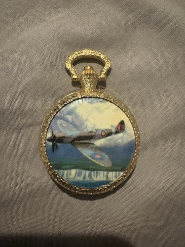 Raf spitfire pocket watch - spitfire, gold