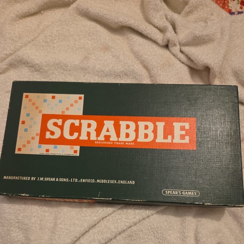 Vintage 1955 scrabble - vintage,