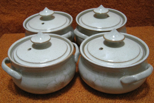 Denby daybreak lidded soup - 4x,