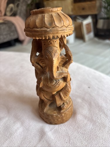 Vintage hand carved wooden - hand-carved,