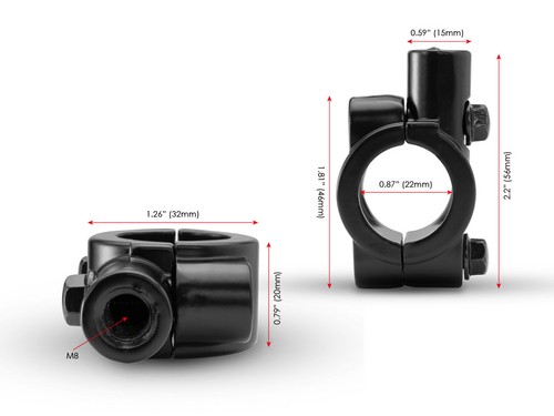 Motorcycle mirror mounts - motorcycle,