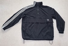 ADIDAS Y3 3 STRIPES MENS 1/2 ZIP SHELL JACKET - Small / Medium rrp £300