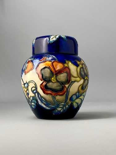 Moorcroft pansy 11cm - 11cm, ginger