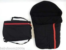 Petite Star Kurvi Zia Urban Detour Footmuff Cosytoe + Pram Changing Bag Red S BN