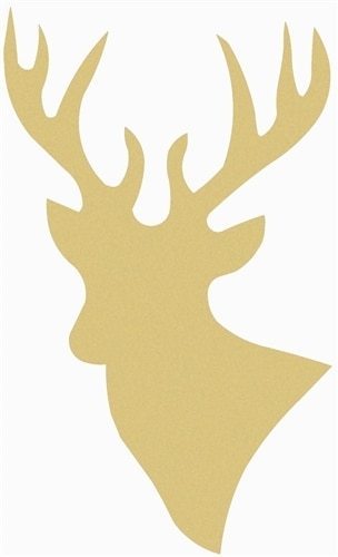 Wood deer shape unfinished - wood, shape,