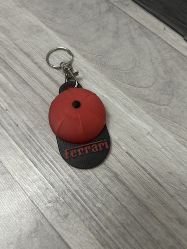 Ferrari racing cap keychain - cap,