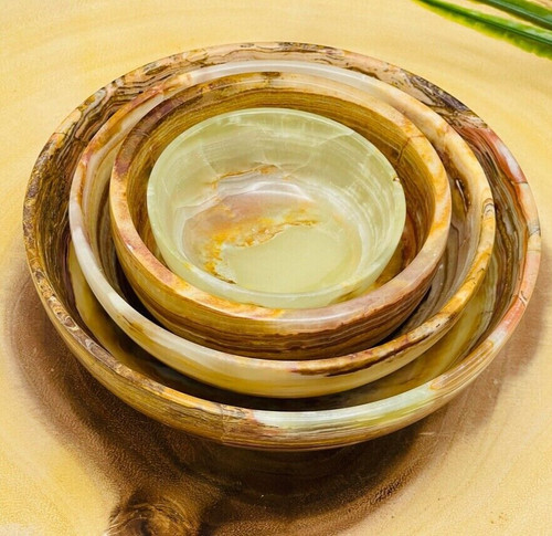 Banded green onyx crystal - banded,