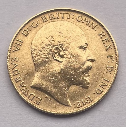 1910 edward vii 22ct gold - gold, half