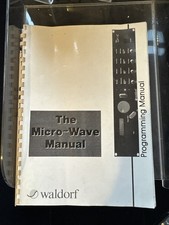Waldorf microwave 1 - Manual
