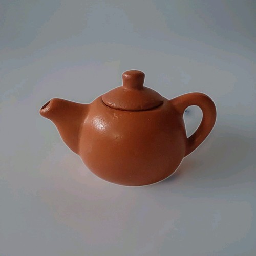 Mini clay teapot with - with,