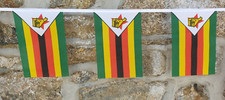Zimbabwe Flag Bunting - 6m With 20 Flags