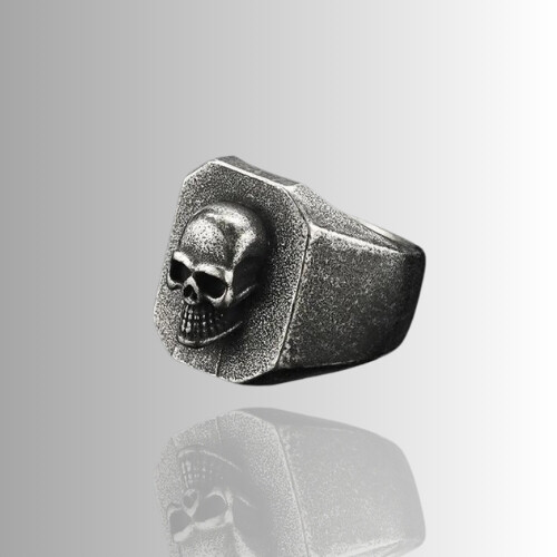 Mens ring skull vintage - mens,