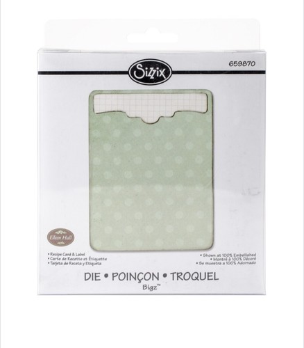 Sizzix bigz die recipe card - bigz,
