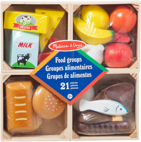 Wooden food crates role - food, play