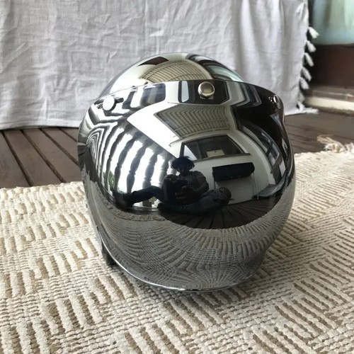 Open face motorcycle - open,