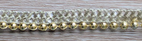 Gold pearls bead trim - gold,