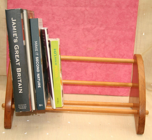 Vintage 1970s wooden teak book - vintage,