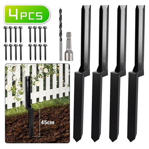 Fence post anchor ground - 4x,