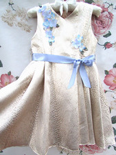 MONSOON Gold Blue Flower