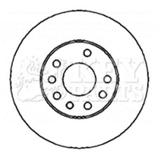 2x Brake Discs Vented For Saab