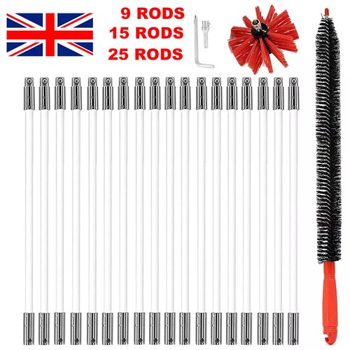 Flexible chimney sweep set - sweep,