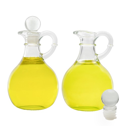 Glass oil and vinegar - oil, cruets