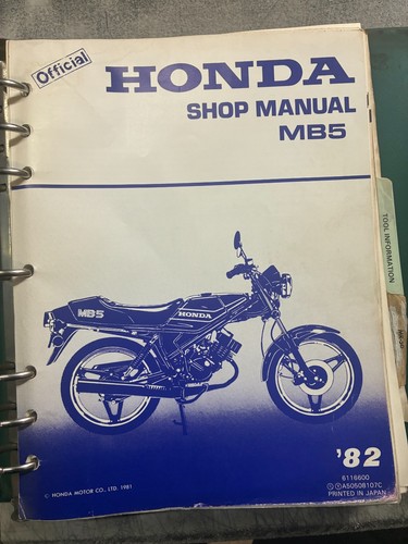 1982 honda mb5 - 1982, shop