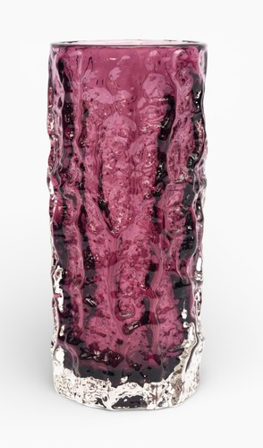 Vintage whitefriars bark vase - vintage,