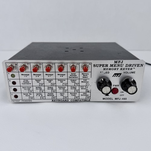 Mfj 493 super menu - mfj-493, driven