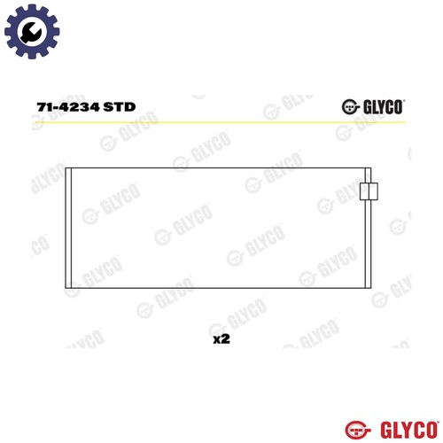 Connecting rod bearing 4234 - rod, 71-4234