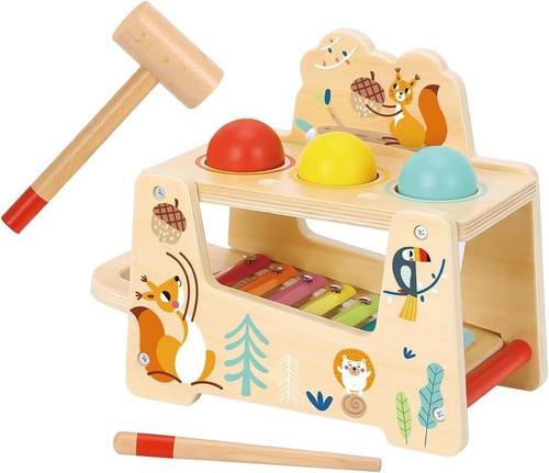 Wooden pound and - tap, bench
