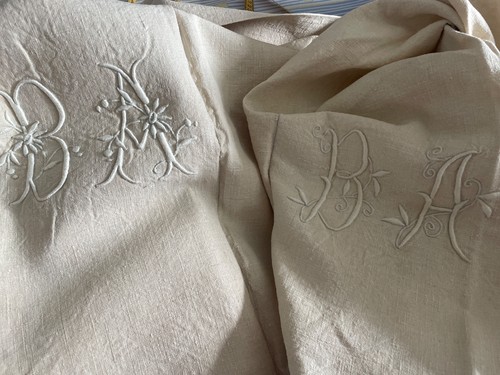 Vintage french linen - 2,