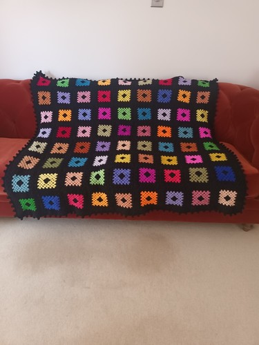 Handmade crochet granny square - crochet,