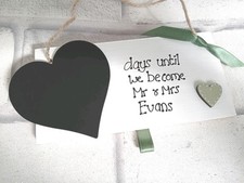 Personalised wedding countdown