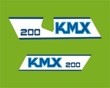 Kawasaki KMX 200 branding.