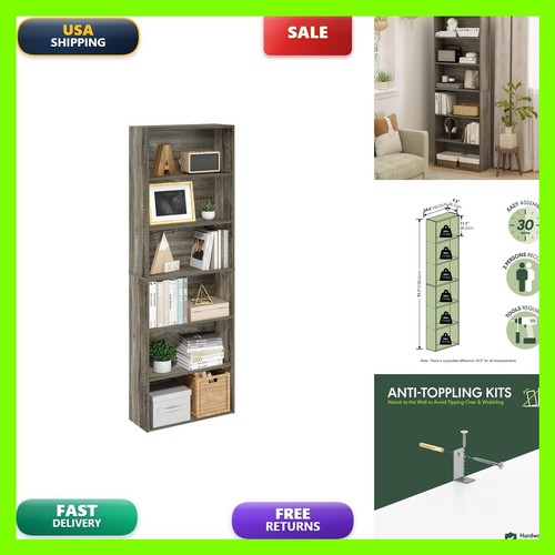 Furinno jaya tier open - 6-tier,