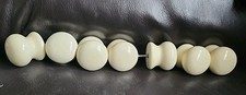 8 Beige Ceramic Door Knobs