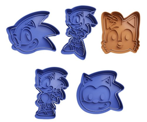 Sonic cookie cutters insert - cutters,