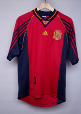 SPAIN NATIONAL TEAM HOME 1998/99 VINTAGE FOOTBALL SHIRT JERSEY ADIDAS SIZE S