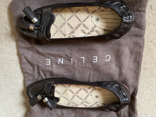 Celine brown leather loafer - brown,