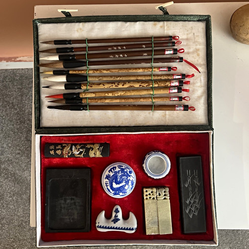 Vintage chinese calligraphy - vintage,