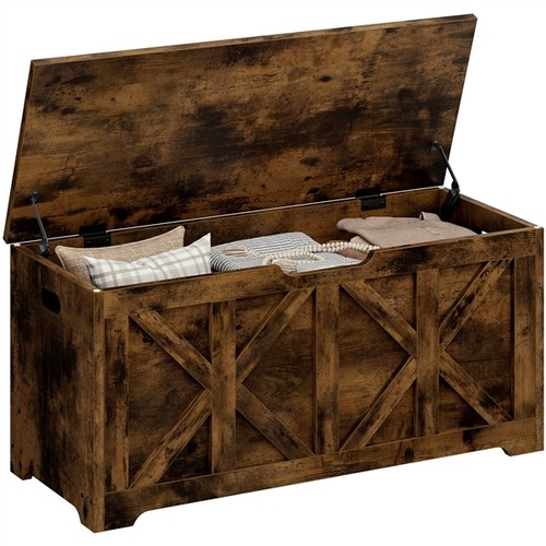 132l storage bench wooden - 132l,