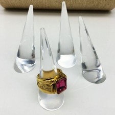 2x Transparent Jewelry Ring