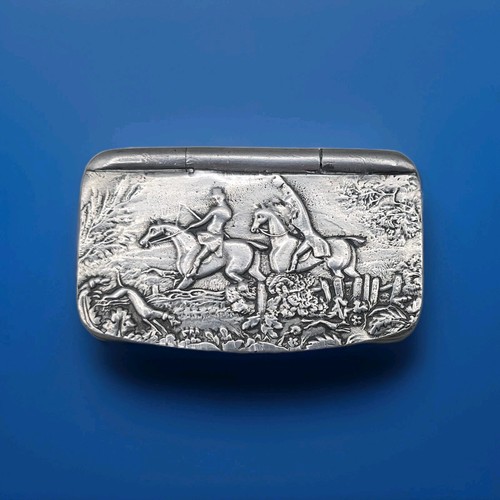 Antique hunting scenes pewter - antique,