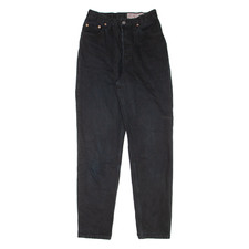 Vintage LEVI'S 901 Wash 'Em Hot Womens Jeans Black Regular Mom 90s W25 L32