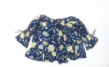 Md'M Women's Floral Multicoloured Tunic Blouse Size 12