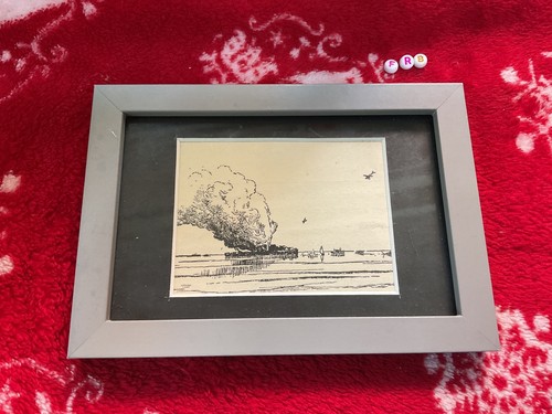 Rare framed miniature - framed,